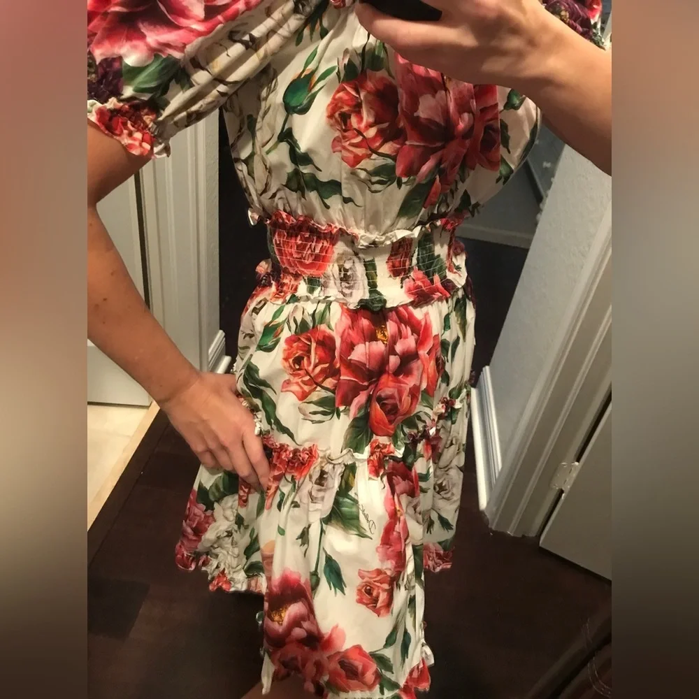 Women’s Dolce & Gabbana Floral Peony Print Dress size 36 (EU)/ 0-2 (US) … - Picture 4 of 14